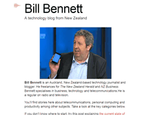 Tablet Screenshot of billbennett.co.nz